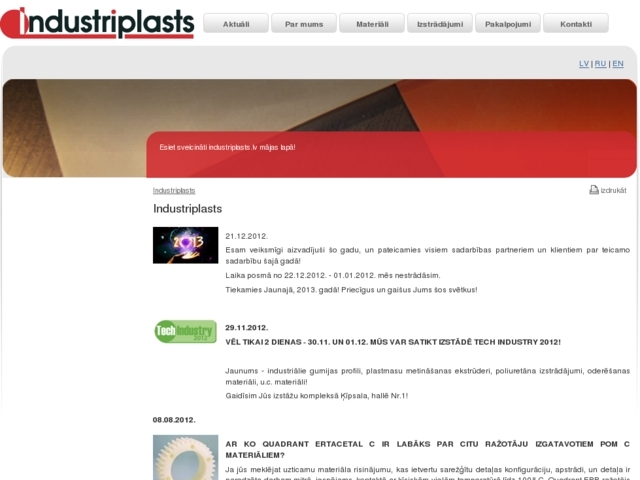 Industriplasts, SIA